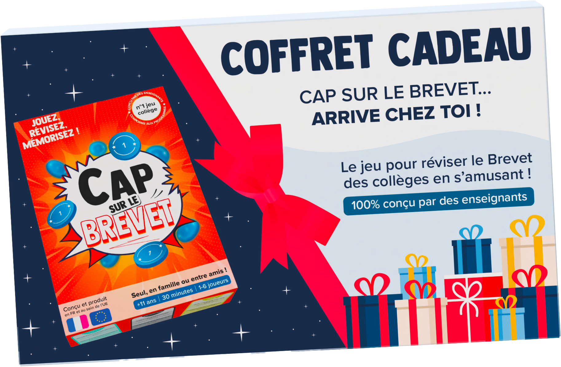 Idée cadeau garçon 11-15 ans : Cap sur le Brevet, le jeu qui réveille la motivation
